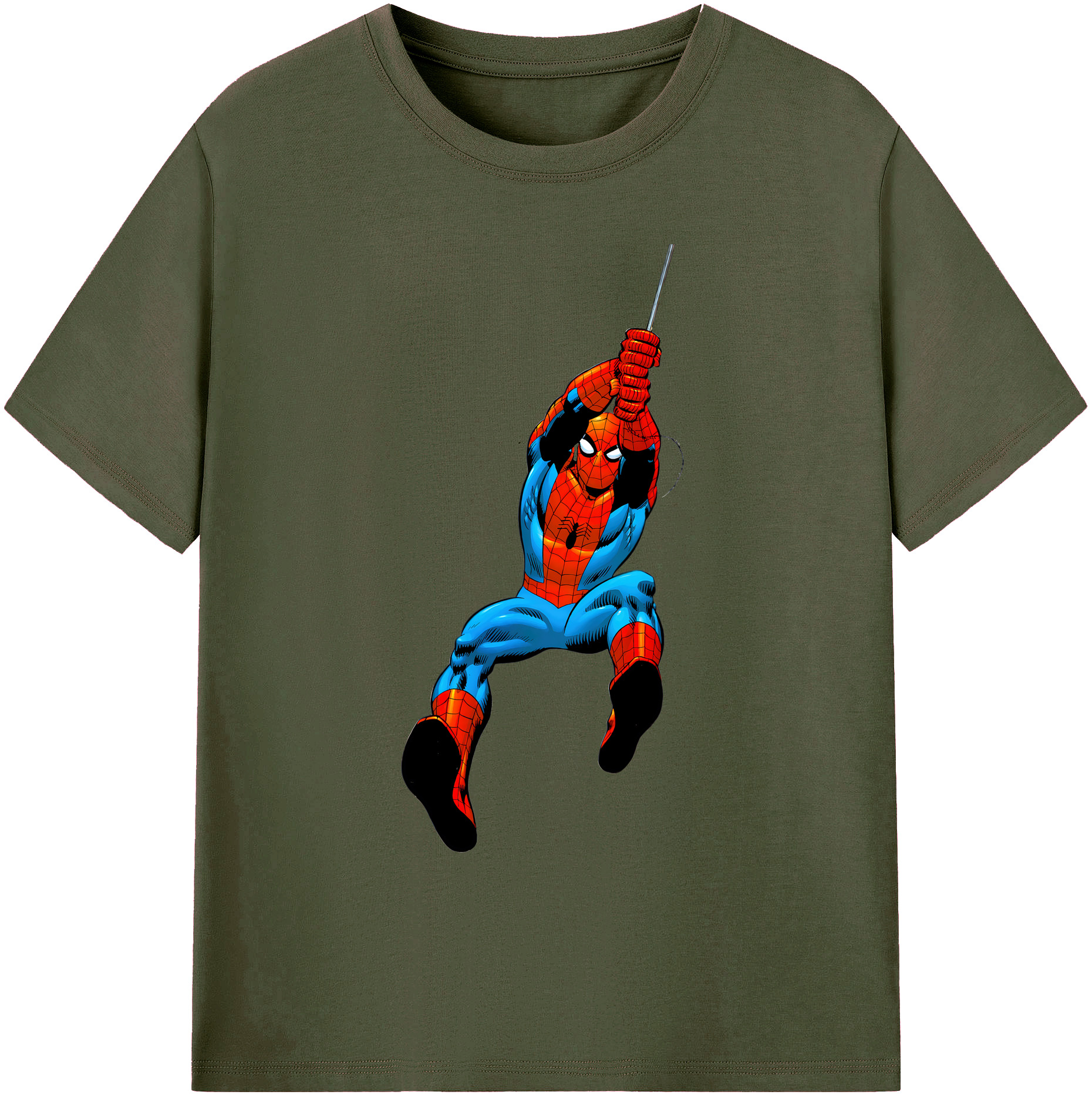 （画像用） Spider Man スパイダーマン 綿100％ メンズ半袖Tシャツ｜肌触りやわらか＆通気性